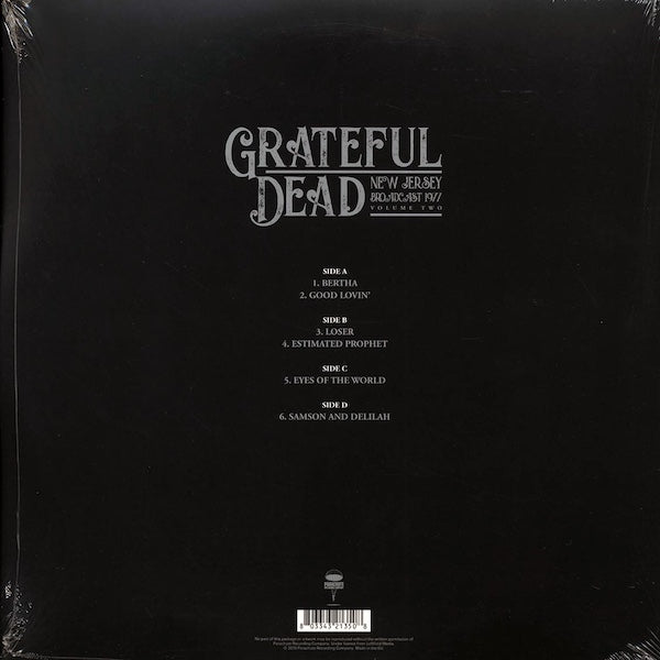 Grateful Dead - New Jersey Broadcast 1977 Volume Two - 2xLP