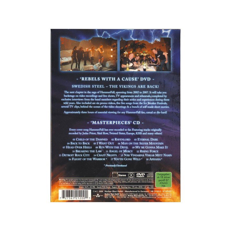 Hammerfall - Rebels With A Cause (Unruly, Unrestrained, Uninhibited) - DVD