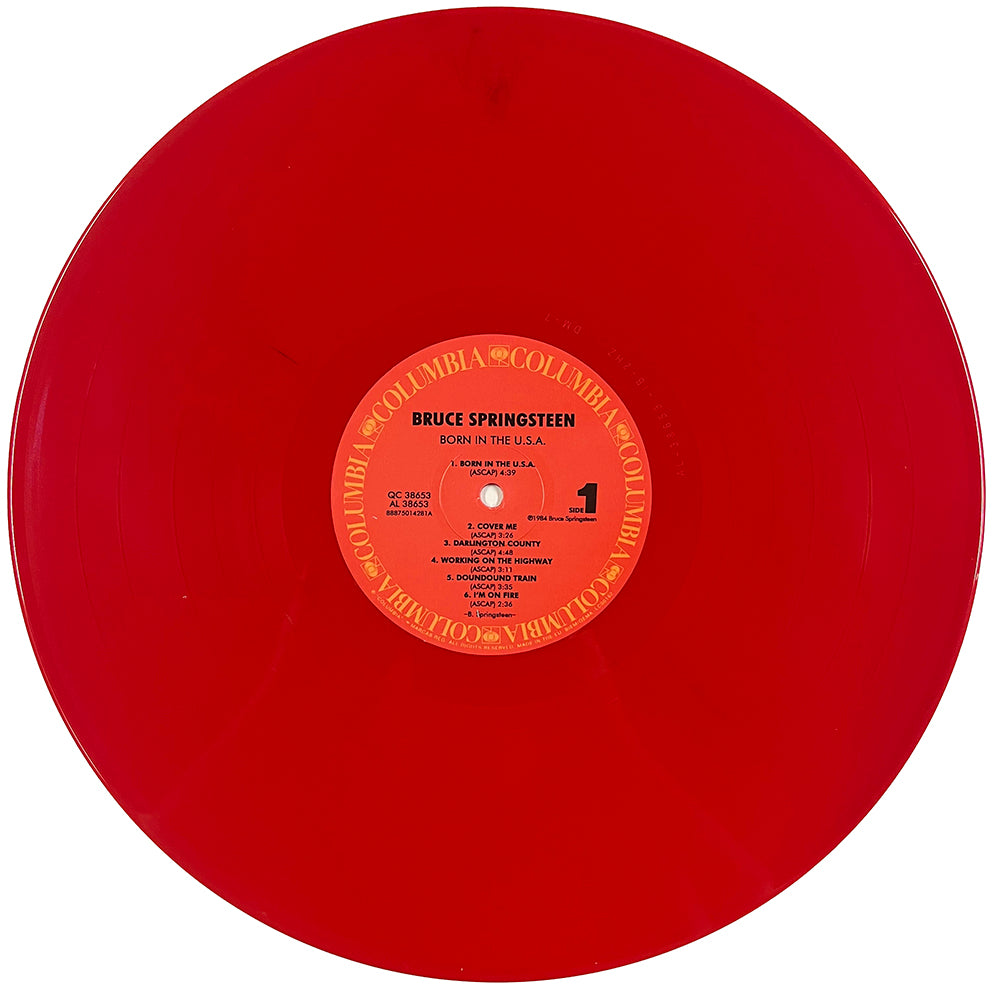 BRUCE SPRINGSTEEN LP Born In The U.S.A. (Red Coloured Vinyl)