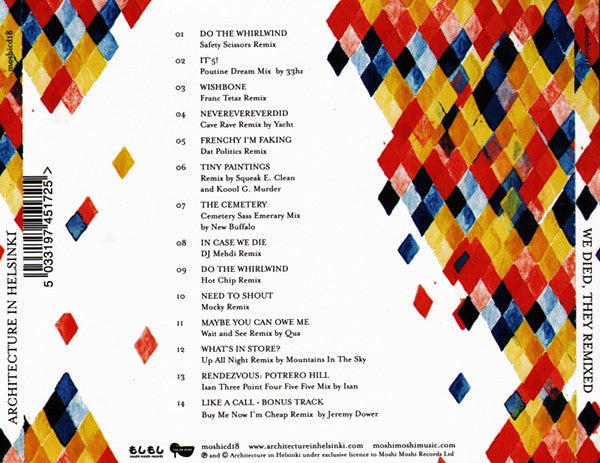 ARCHITECTURE IN HELSINKI CD We Died, They Remixed