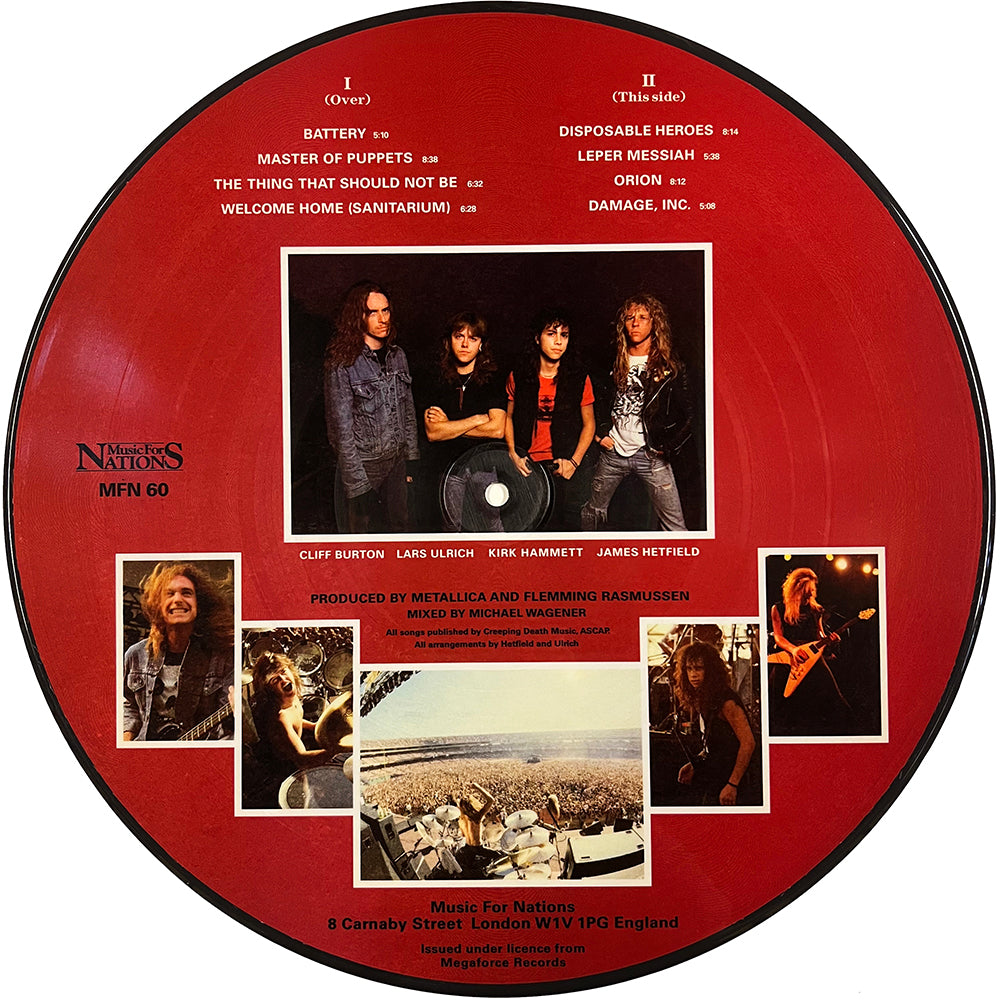 METALLICA LP Master Of Puppets (Picture Disc with Cover and Insert)