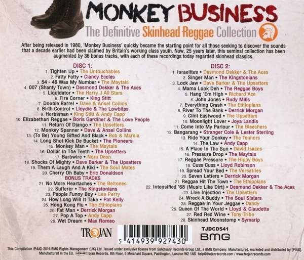 VARIOUS 2xCD Monkey Business (Skinhead Reggae)