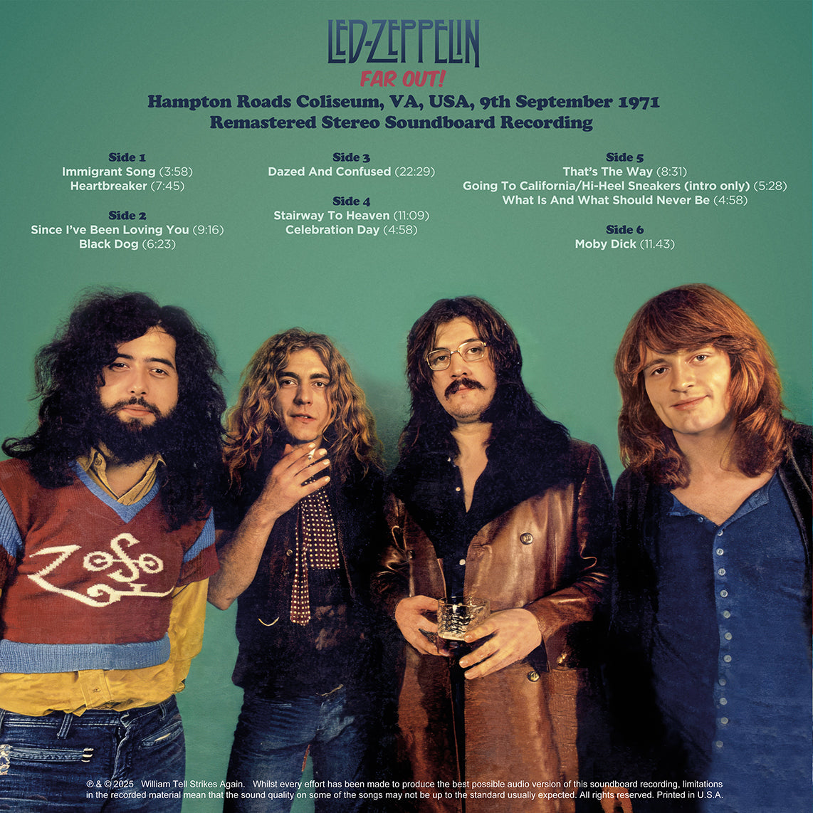 LED ZEPPELIN 3xLP BOX SET Far Out 1971 (300 Coloured Numbered Copies)
