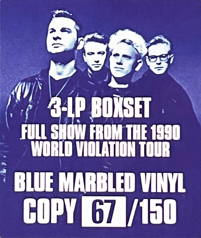 DEPECHE MODE 3xLP BOX SET World Violation (Blue Marbled Vinyls) + Bonus Tracks