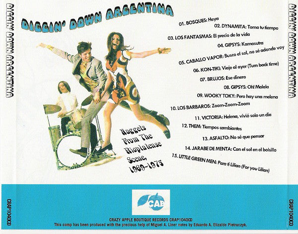 VARIOUS CD Diggin' Down Argentina - Nuggets From The Rioplatense Scene