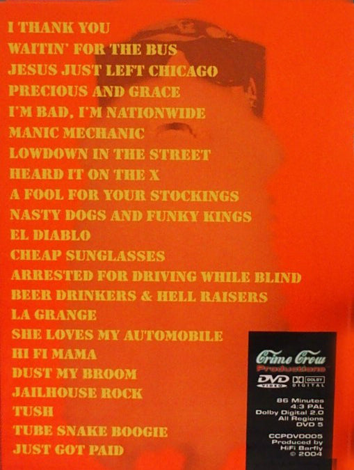 ZZ TOP DVD Live At Rockpalast 80 (Digipack)