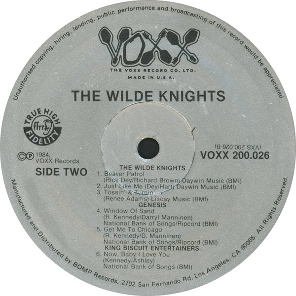 THE WILDE KNIGHTS A.K.A. Furys, Pipers IV LP Beaver Patrol
