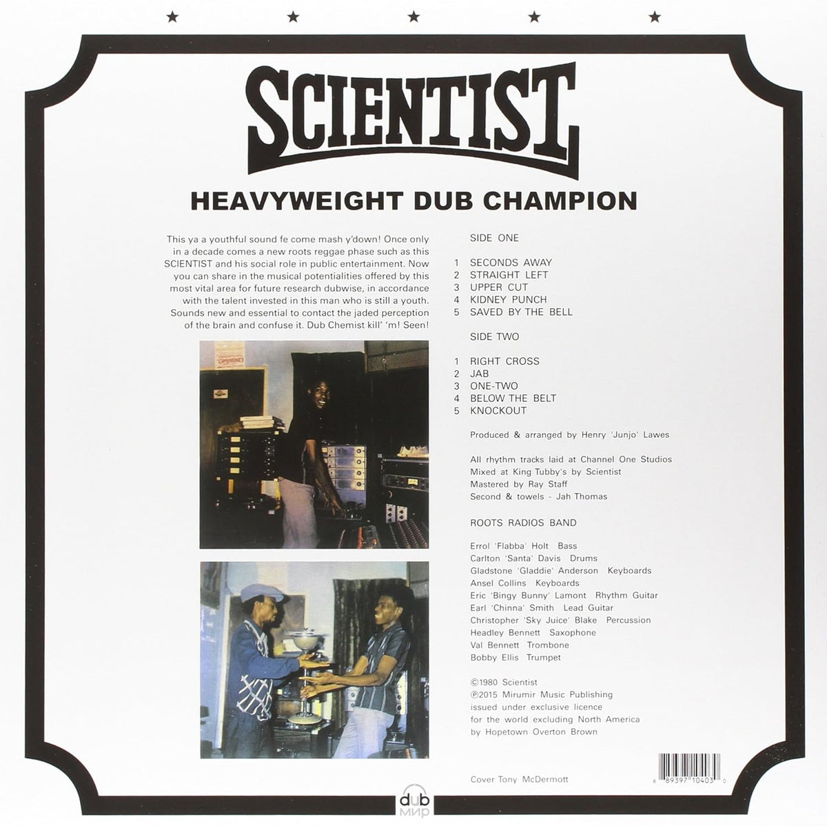 SCIENTIST LP Heavyweight Dub Champion
