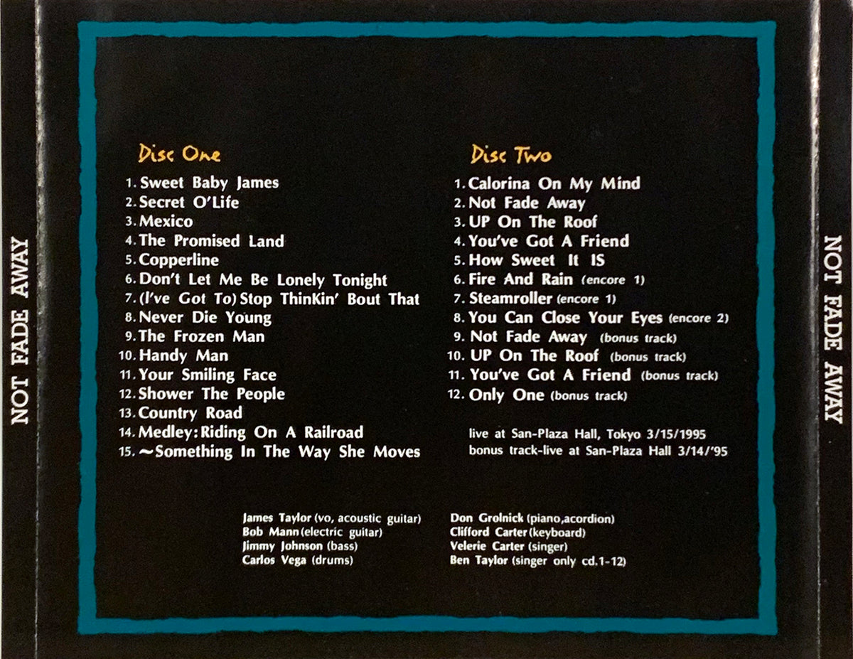 JAMES TAYLOR 2xCD Not Fade Away