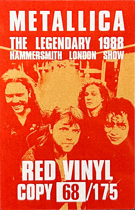 METALLICA 3xLP BOX SET Damaged Justice At Hammersmith (Red Colour 175 Copies)