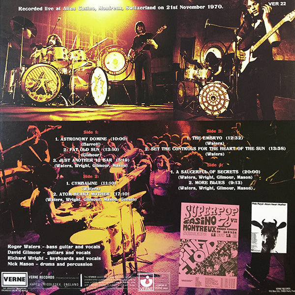 PINK FLOYD 2xLP Live In Montreux 1970