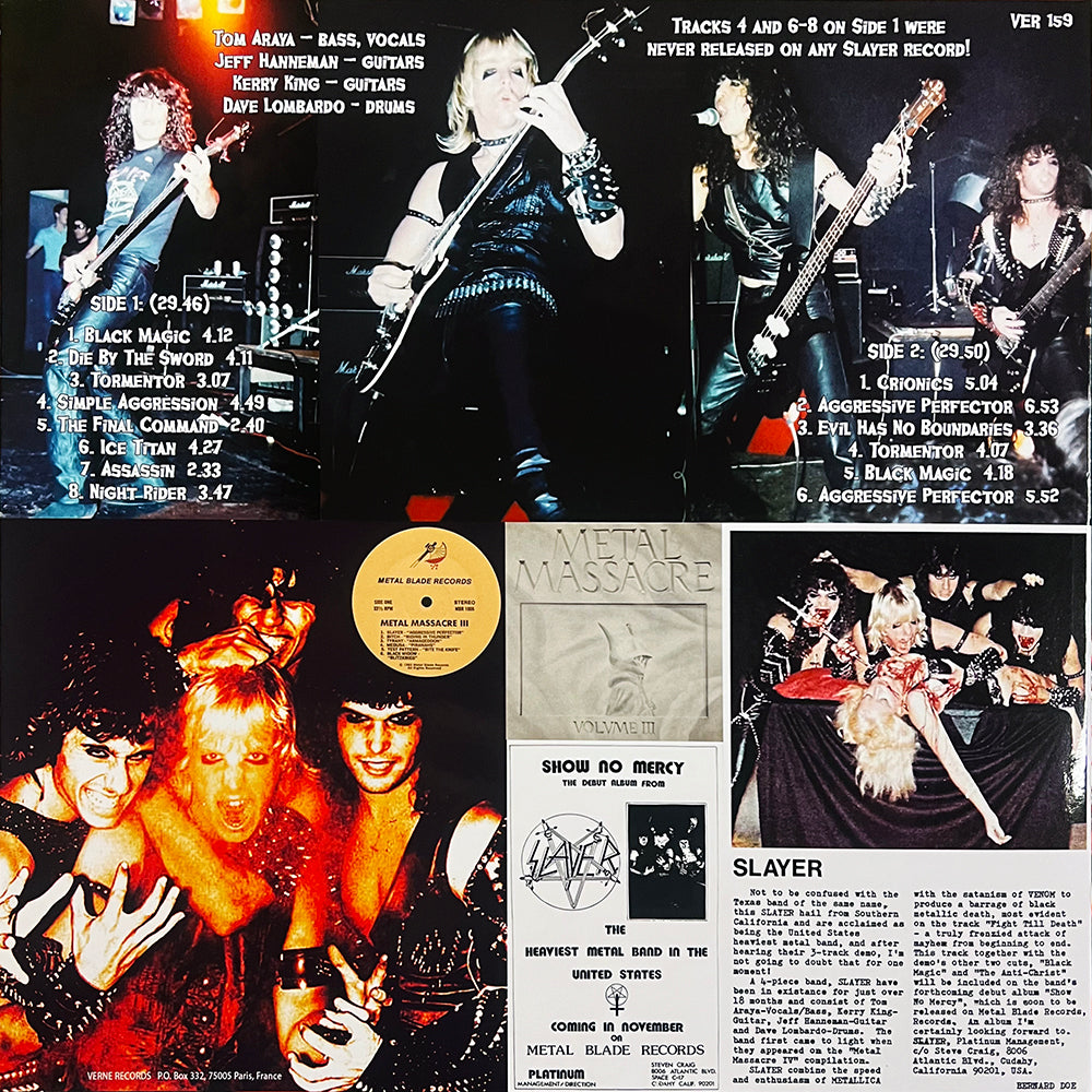 SLAYER LP Live In Woodstock Concert Theatre March / July 1983 (500 Copies)