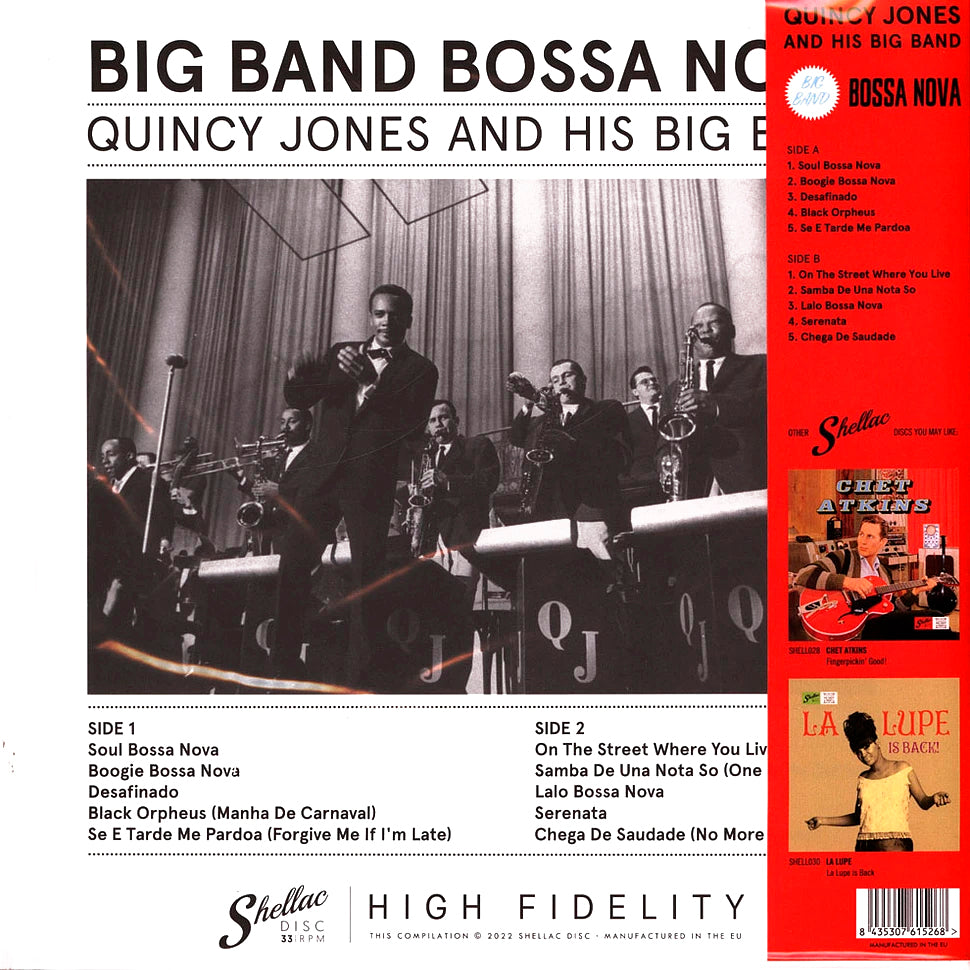 QUINCY JONES AND HIS ORCHESTRA LP Big Band Bossa Nova