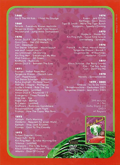 VARIOUS DVD This Is Kraut Volume 2 (Digipack)