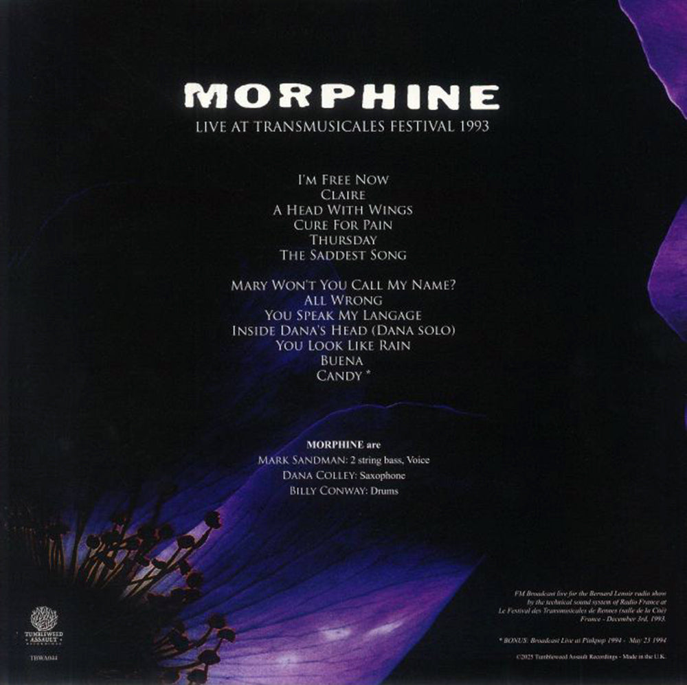 MORPHINE LP Live At Transmusicales Festival 1993