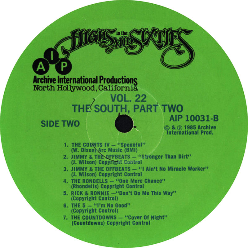 VARIOS LP Highs In The Mid Sixties Volume 22: The South Part 2
