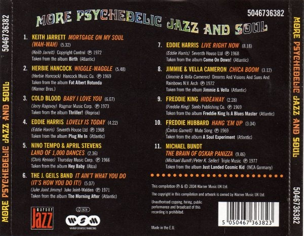 VARIOUS CD More Psychedelic Jazz And Soul