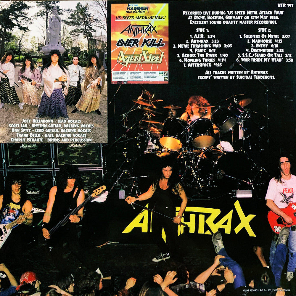 ANTHRAX LP Live in Germany 1986 (500 Copies)