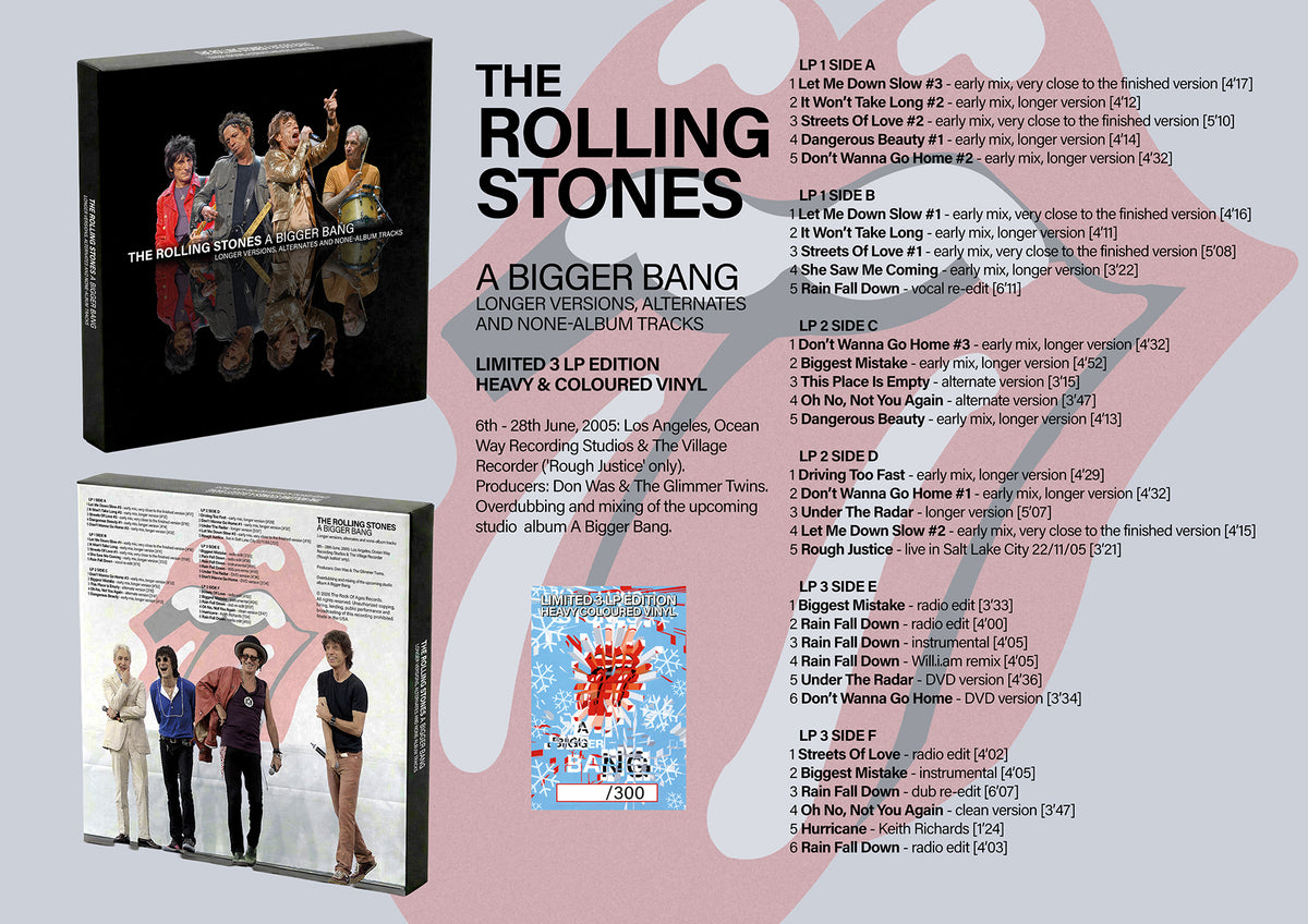 ROLLING STONES 3xLP BOX SET A Bigger Bang Alternate (300 Numbered Copies)