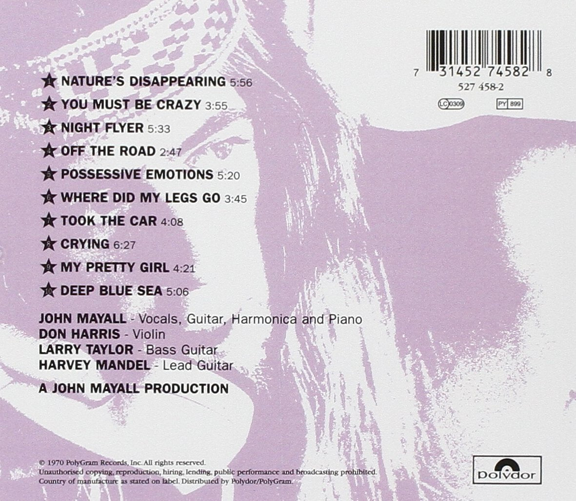 JOHN MAYALL CD USA Union