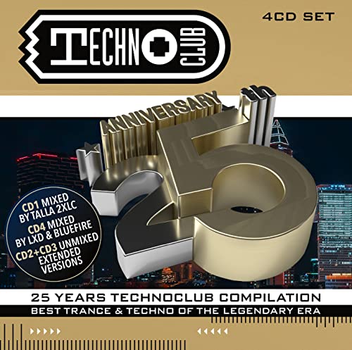 Various Artists - 25 Years Technoclub Compilation - 4xCD - CDs Muy Buen Estado / Portada Muy Buen Estado (VG+/VG+)