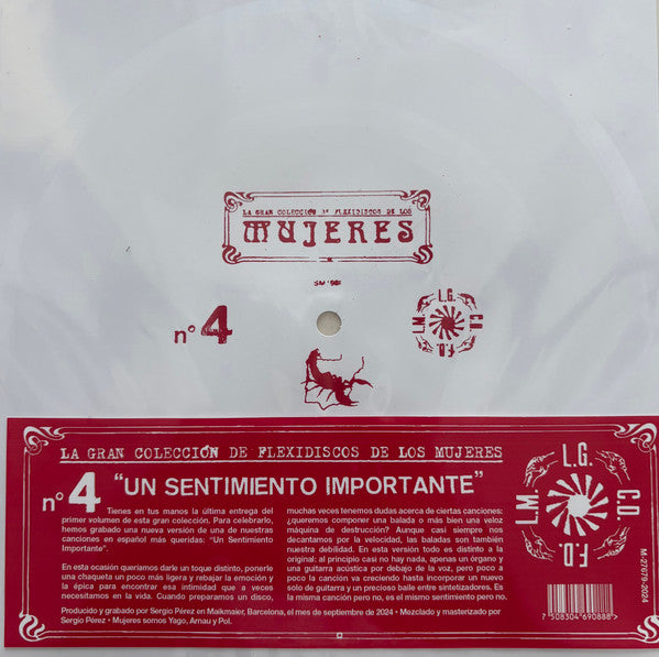 Mujeres - “Un Sentimiento Importante” (Versión Suave) - 7" - Color