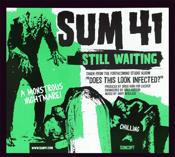 Sum 41 – Still Waiting - CD, Single, Promo - 2002 - Island Records – SUMCDP7 - Very Good Condition (M / VG+)