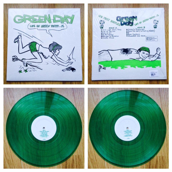 Green Day - Live On Green Vinyyy...yl (LP, RP, Unofficial, Green)