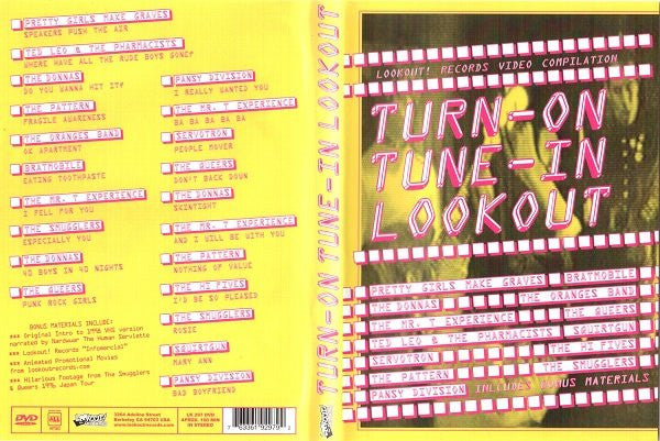Turn-On Tune-In Lookout - DVD - Lookout! Records – LK 297 DVD - DVD Like New (M-) / Cover Like New (M-)