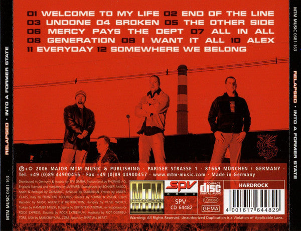 Relapsed – Into A Former State - CD - NUEVO / PRECINTADO - NEW / SEALED.