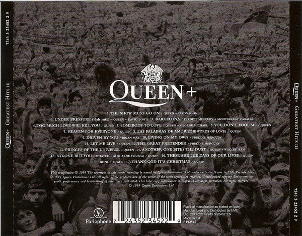 Queen – Greatest Hits III - CD - Very Good Condition (VG+ / VG+)