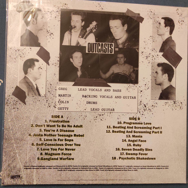 The Outcasts - The Singles Collection '78 - '85 (LP, Comp)