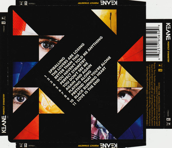 Keane – Perfect Symmetry - CD - SuperJewel Case - Like New (M- / M-)
