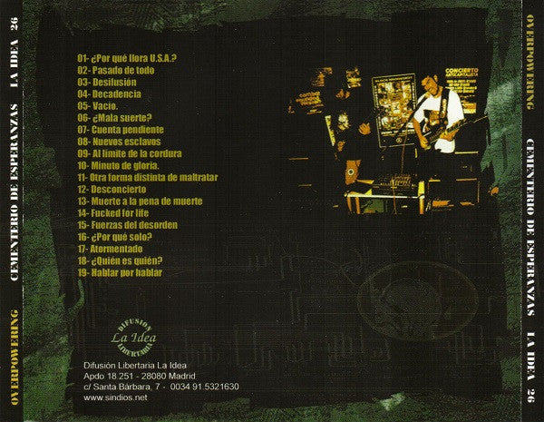 Overpowering – Cementerio De Esperanzas - CD - Nuevo sin usar pero no precintado / New unplayed but not sealed.