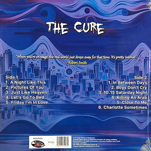 THE CURE LP Let's Go To Rio (Splattered Coloured Vinyl) 500 Copies