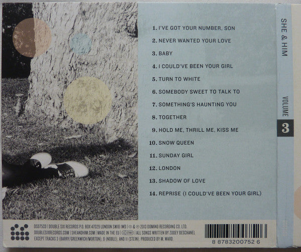 She & Him – Volume 3 - CD - Digipak - 2013 - Double Six – DS075CD
