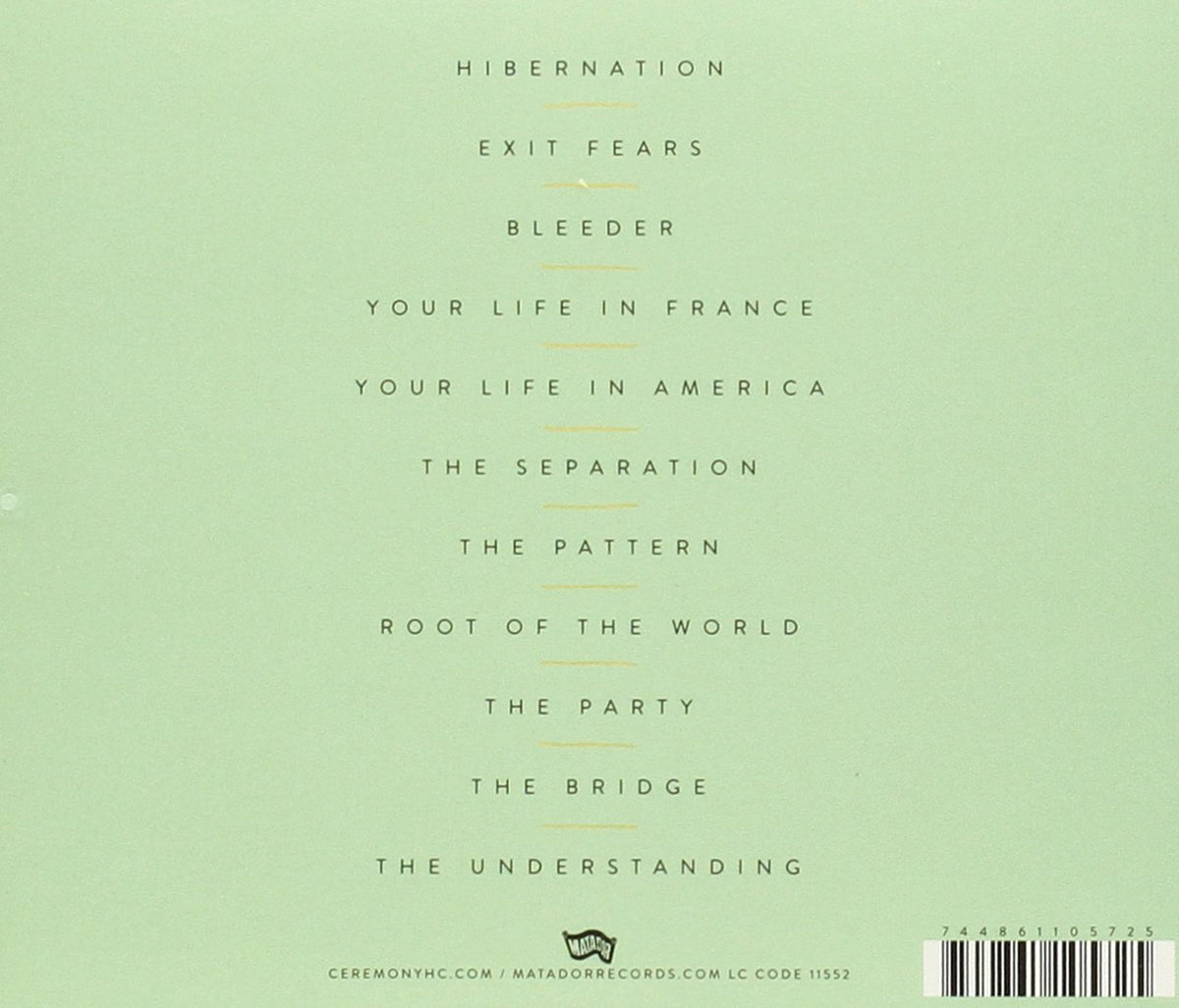 Ceremony – The L-Shaped Man - CD - 2015 - Matador – OLE-1057-2 - NUEVO / PRECINTADO - NEW / SEALED.