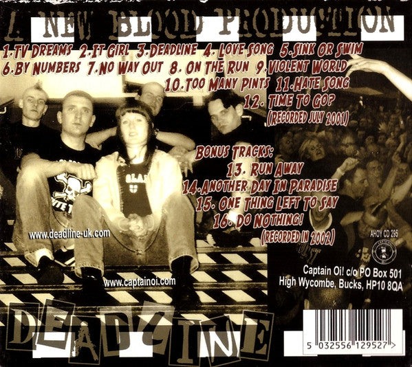 Deadline – More To It... - CD - Digipak - Captain Oi! – AHOY CD 295