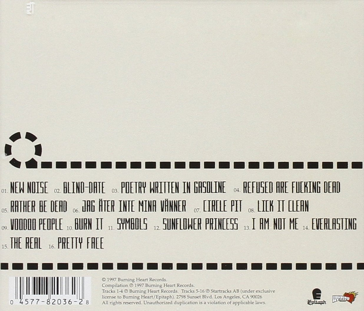 Refused – The E.P. Comp CD - CD - Muy Buen Estado / Very Good Condition (VG+ / M-)