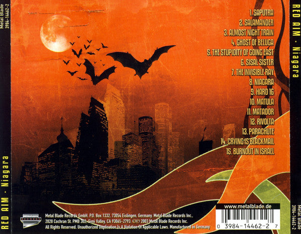 Red Aim – Niagara - CD - NUEVO / PRECINTADO - NEW / SEALED.
