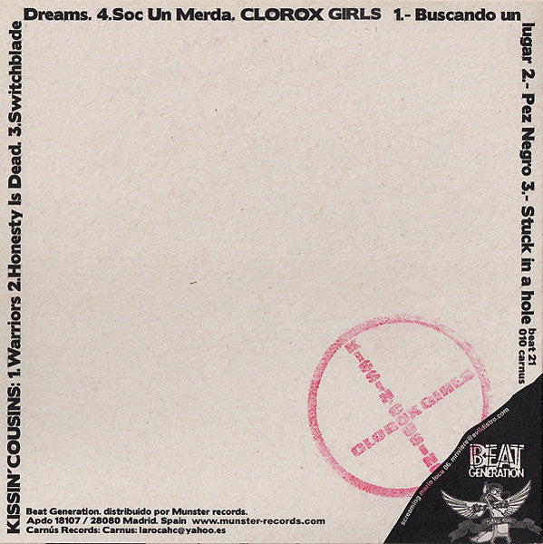 Clorox Girls / Kissin' Cousins – Clorox Girls / Kissin' Cousins - 7" - 2006 - Beat Generation – beat21, Carnús Records – 010 CARNUS - Vinilo Como Nuevo / Portada Como Nueva (M-/M-)