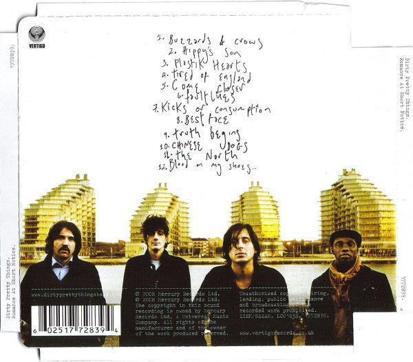 Dirty Pretty Things – Romance At Short Notice - CD - Like New (M- / M-)