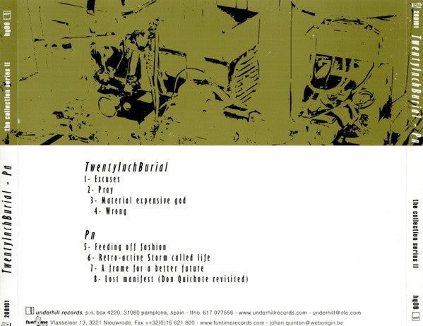 TwentyInchBurial / PN – The Collection Series II - CD - NUEVO - PRECINTADO / NEW – SEALED.