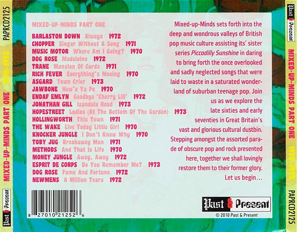 Mixed-Up-Minds Part One (Obscure Rock And Pop From The British Isles 1970-1973) - CD - NUEVO / PRECINTADO - NEW / SEALED.