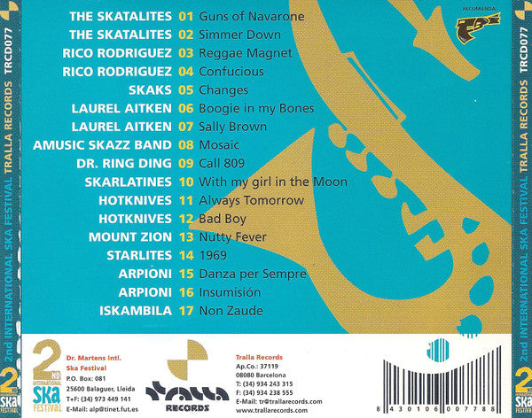 2nd International Ska Festival - CD - 1999 - Tralla Records – TRCD077 - NEW / SEALED.
