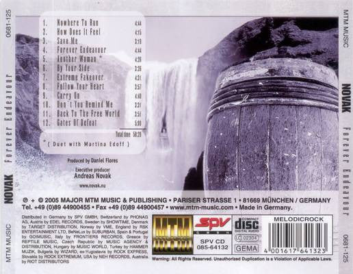 Novak – Forever Endeavour - CD - NUEVO / PRECINTADO - NEW / SEALED.