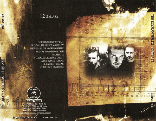The Elysian Fields – 12 Ablaze - CD - New unplayed but not sealed.