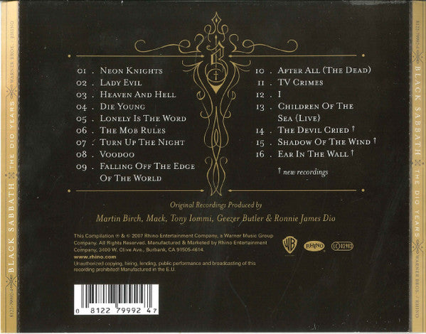 Black Sabbath – The Dio Years - CD - New, unplayed, but not sealed.