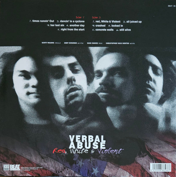 Verbal Abuse - Red, White & Violent (LP, Album, Ltd, RE)