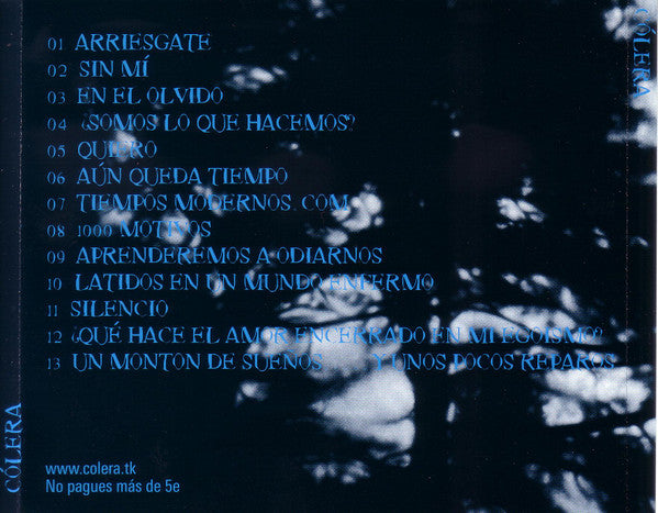 Cólera – Cólera - CD - CD Como Nuevo / Portada Como Nueva (M-/M-)